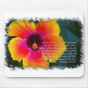 Psalm 27:4 mouse pad