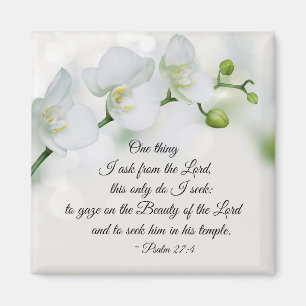 Psalm 27:4 One thing I ask from the Lord, Bible Magnet