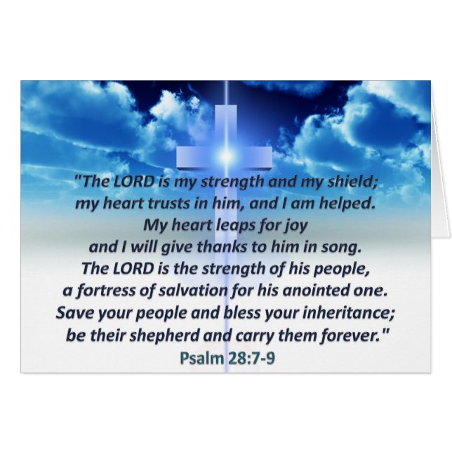 Psalm 28:7-9 (Front Horizontal)