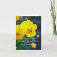 Psalm 30:11-12 Yellow Pansy Blank Encouragement