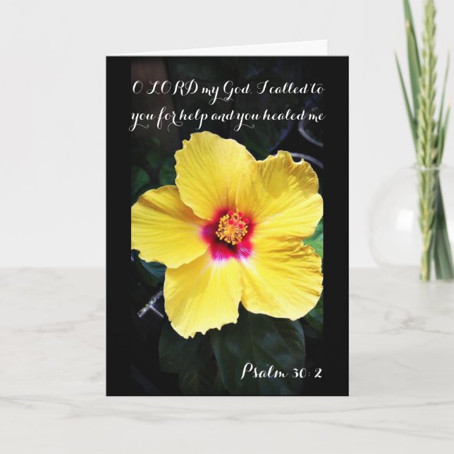 Psalm 30:2 Healing Prayer Card (Front)
