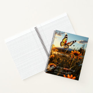 Psalm 30:5 Bible Study Butterfly Meadow Custom  Notebook
