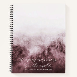 Psalm 30:5 Bible Study Custom  Notebook