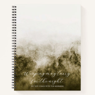 Psalm 30:5 Bible Study Custom  Notebook
