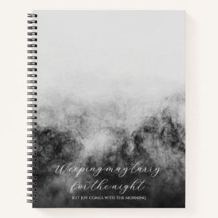 Psalm 30:5 Bible Study Custom  Notebook