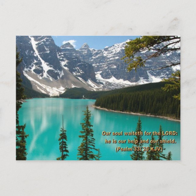 Psalm 33:20 Postcard (Front)