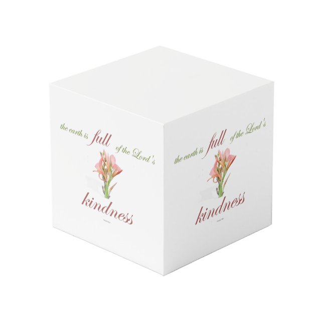 psalm 33 full kindness cube (Front Angled)