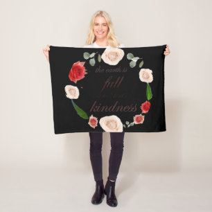 psalm 33 full kindness fleece blanket