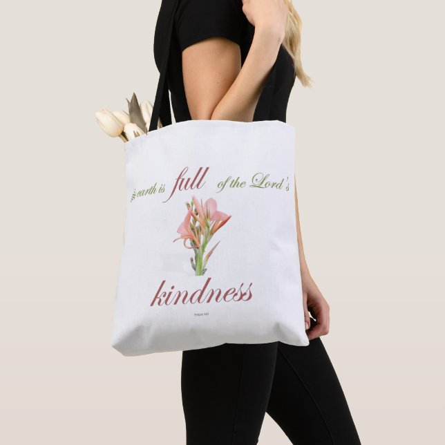 psalm 33 full kindness tote bag (Close Up)
