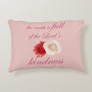 Psalm 33 – "The Earth is Full of Lord’s Kindness Decorative Cushion