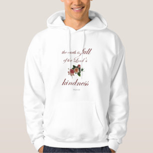 Psalm-33, The Earth is Full of the Lord's Kindness Hoodie