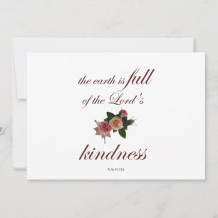 Psalm-33, The Earth is Full of the Lord's Kindness Invitation