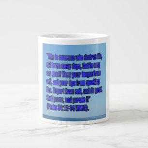 Psalm 34:12-14 WEBU Mug
