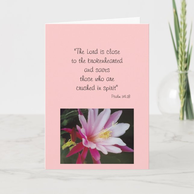 "PSALM 34:18" CARD (Front)