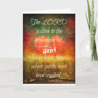 Psalm 34:18 Love Card