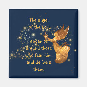 Psalm 34:7 Angel of the Lord Encamps Around Magnet