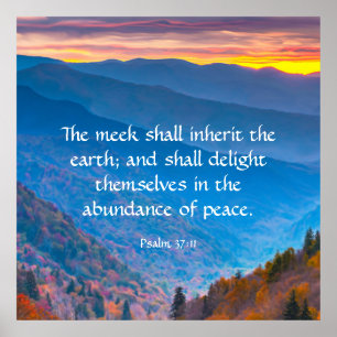 Psalm 37:11 poster