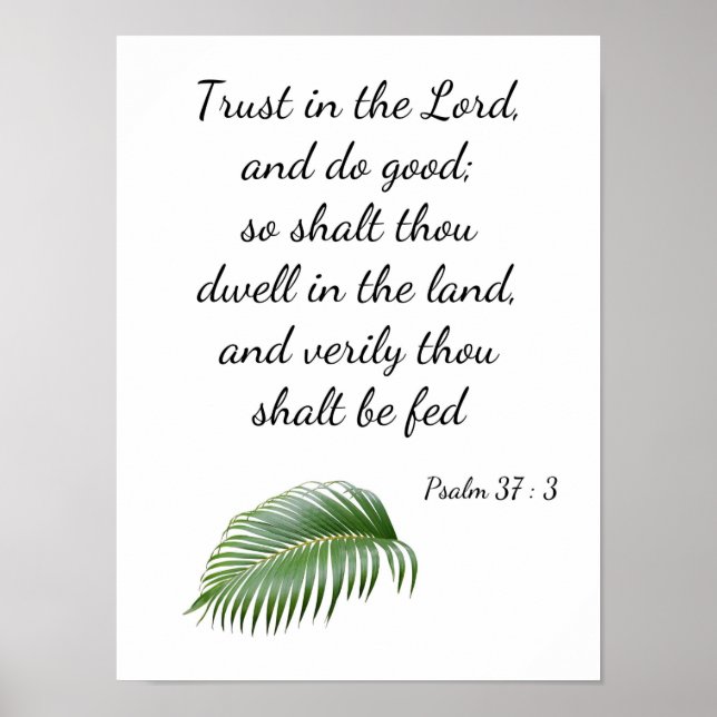 Psalm 37 - 3 poster (Front)