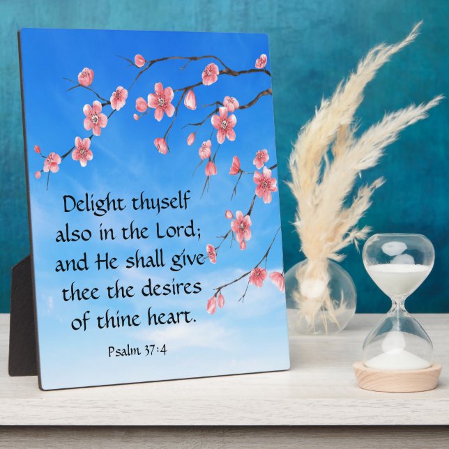 Psalm 37:4   plaque (Side)