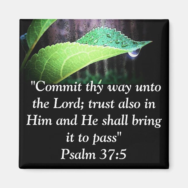 Psalm 37:5 magnet (Front)