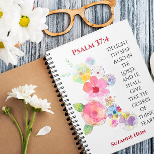 Psalm 37 Floral Woman's Devotional Bible Journal