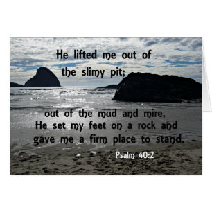 Psalm 40:2 He lifted me out of the slimy pit