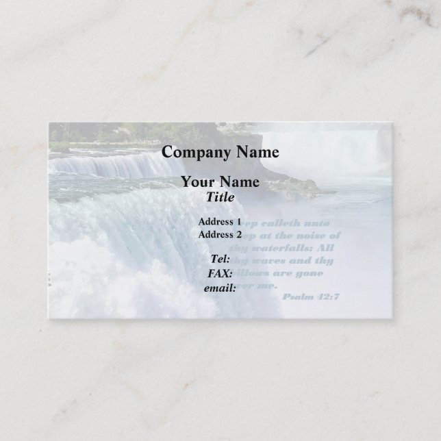 Psalm 42:7 business card (Front)