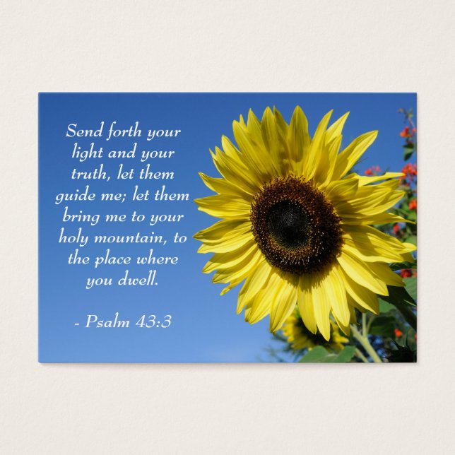 Psalm 43 - Inspirational Quotes - Wallet Card (Front)