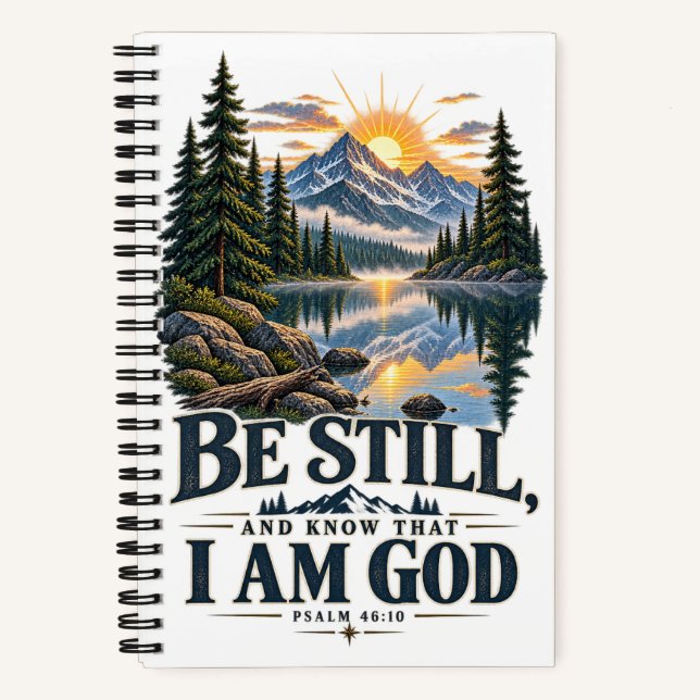 PSALM 46:10 Be Still And Know Notebook (Front)