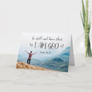 Psalm 46:10 Be Still and Know That I Am GOD Bible Card