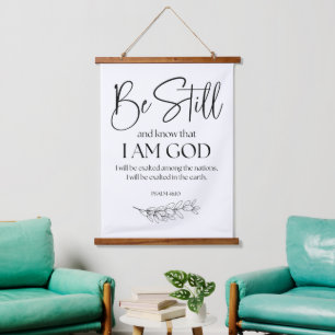 Psalm 46:10 Be Still and Know that I am God Hanging Tapestry