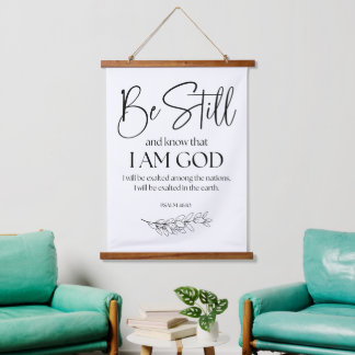 Psalm 46:10 Be Still and Know that I am God Hanging Tapestry