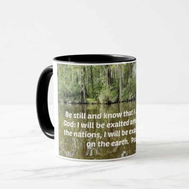 Psalm 46:10 Be still and know that I am God Mug (Front Left)