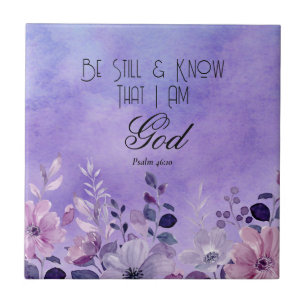 Psalm 46:10 Bible Verse Tile