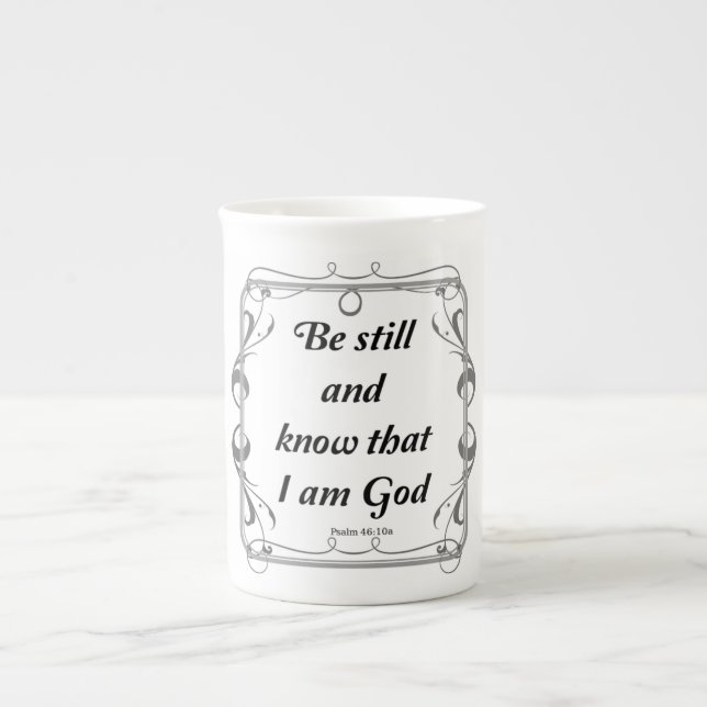 PSALM 46-10 BONE CHINA MUG (Front)