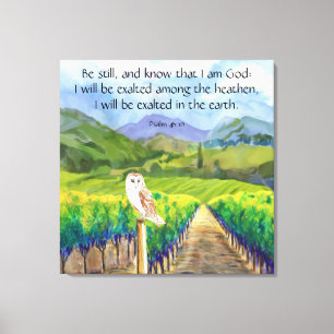 Psalm 46:10 canvas print