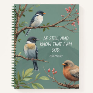Psalm 46:10 Christian Bible Verse Image Notebook