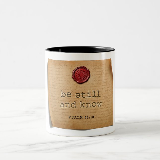 PSALM 46:10 - Coffee Mug (Center)