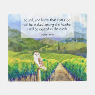 Psalm 46:10 fleece blanket