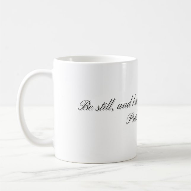Psalm 46:10, Gift Mug (Left)