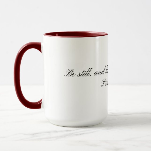 Psalm 46:10, Gift Mug (Left)