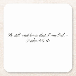 Psalm 46:10, Gift Paper Coaster