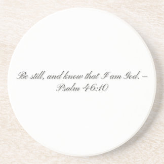 Psalm 46:10, Gift Sandstone Coaster