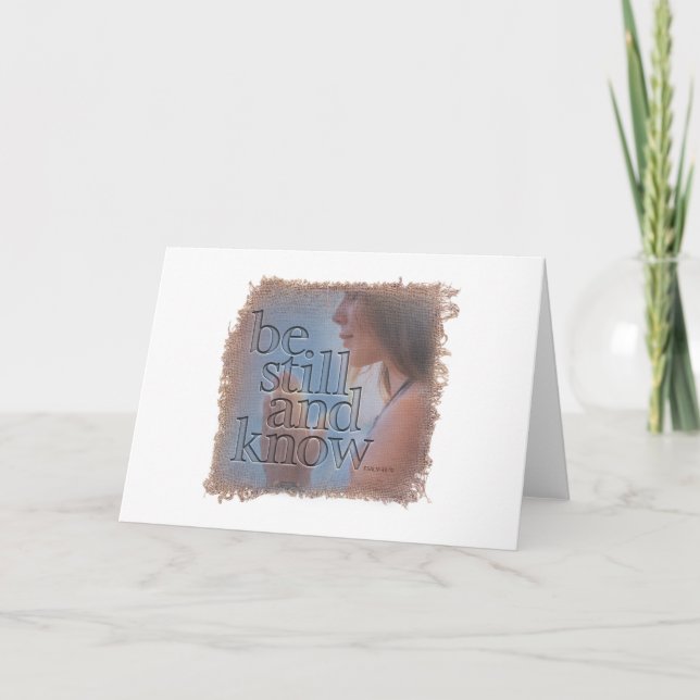 PSALM 46:10 - Greeting Card (Front)