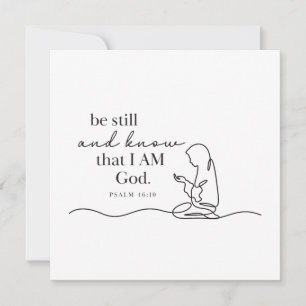 PSALM 46:10 - Personalised Note Card