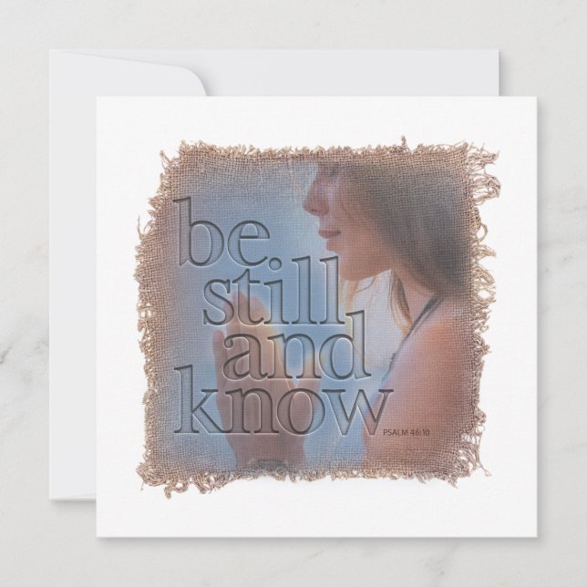 PSALM 46:10 - Personalized Notecard (Front)