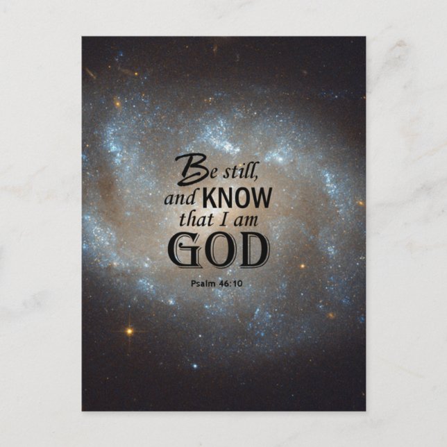 Psalm 46:10 postcard (Front)