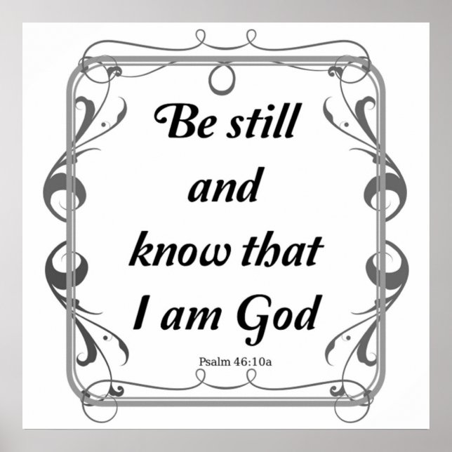 PSALM 46-10 POSTER (Front)