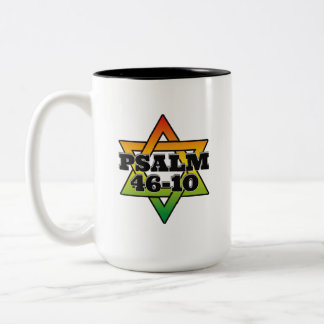Psalm 46-10 - Two-Tone Mug