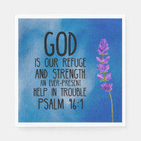 Psalm 46:1 Christian Bible Verse Art
